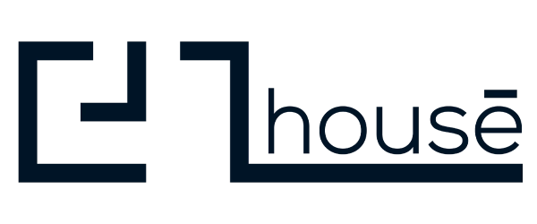 Logo de Ez House, marca con la que hemos trabajado en proyectos inmobiliarios.
