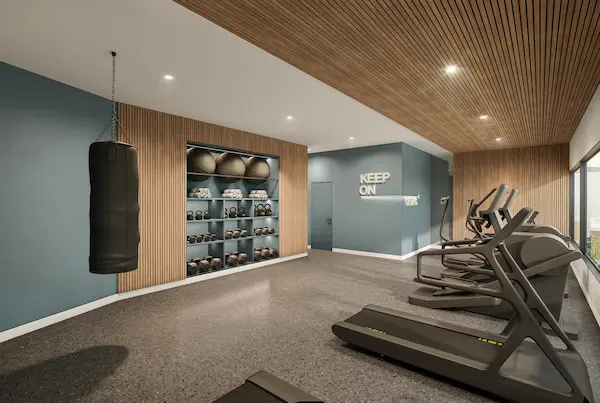 Gimnasio funcional en edificio de venta de departamento en Surquillo