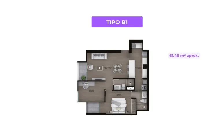 Departamento en venta en Av. Benavides TIPO B1 PORT