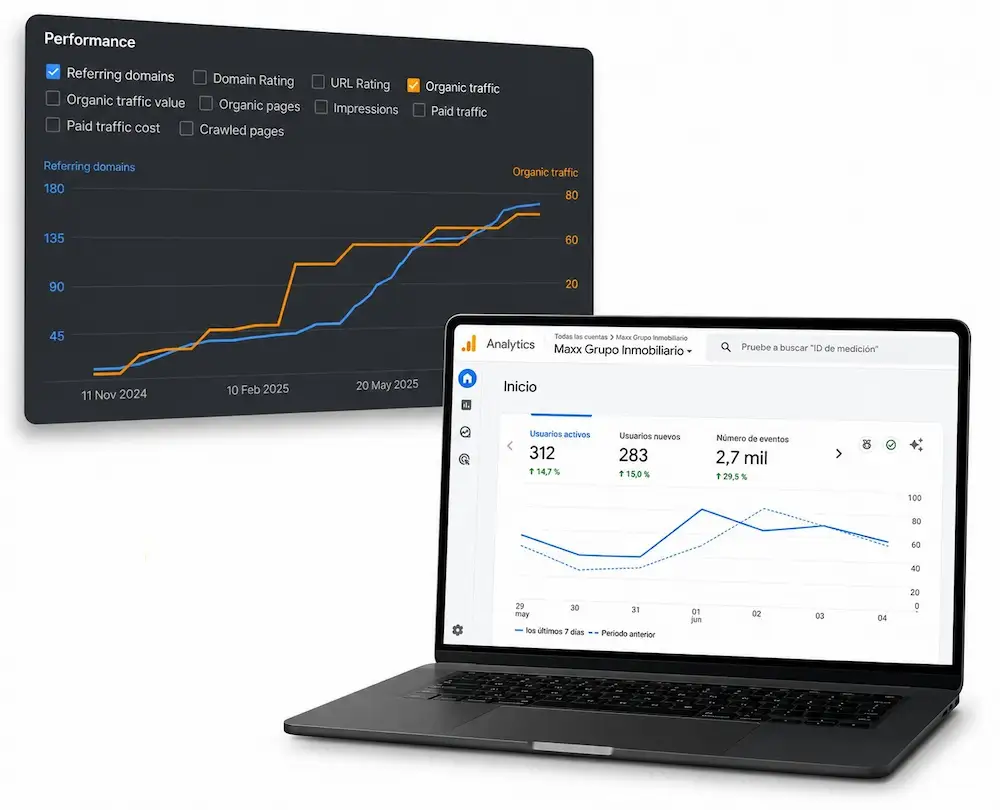 Portafolio de seo inmobiliario - Maxx Grupo inmobiliario